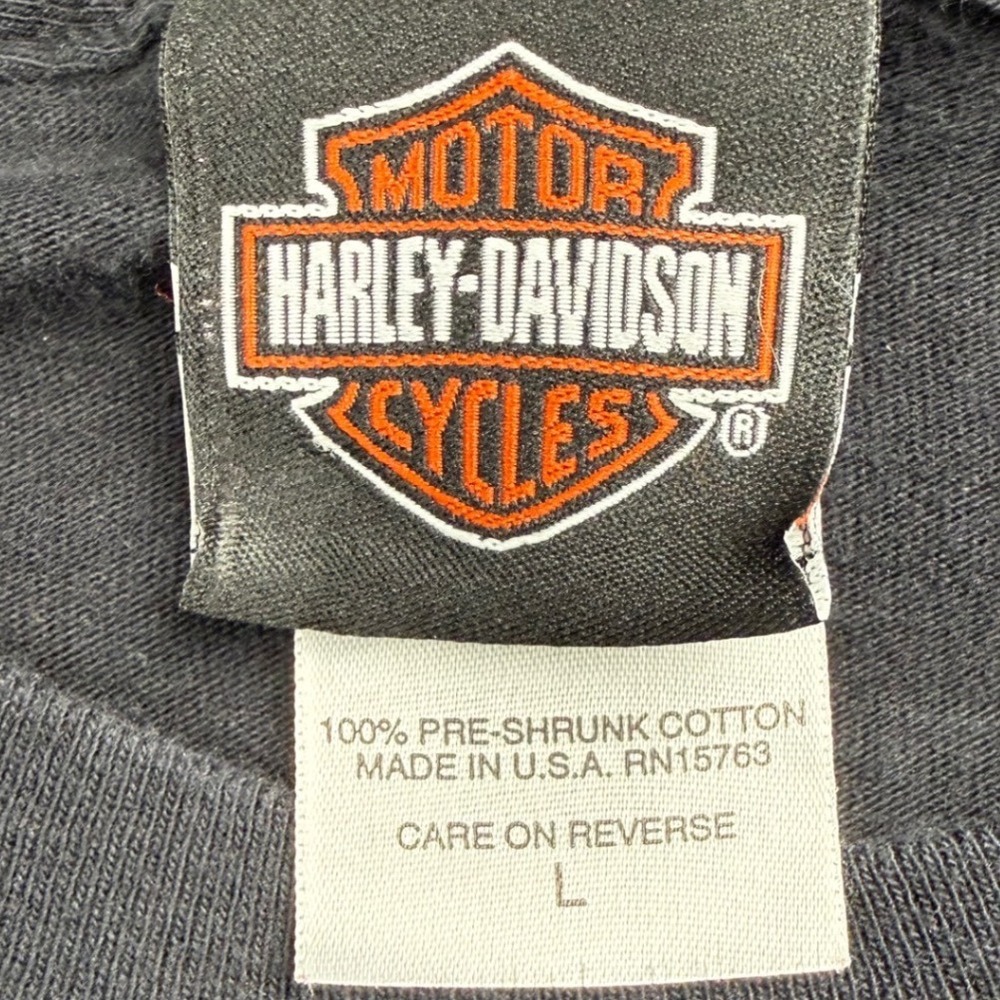 Harley Davidson Mt Cheaha Oxford‎ AL T Shirt Large Made USA Hanes Beefy - Picture 4 of 7
